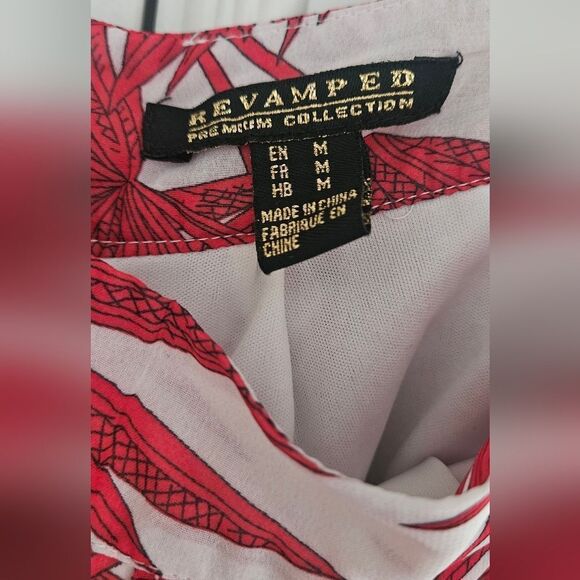 🎁Revamped Red and White Skirt With Shorts - Picture 4 of 6